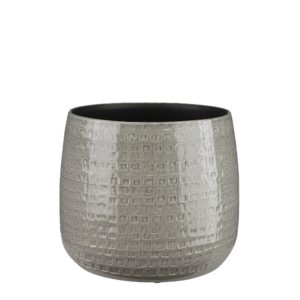 Floyd Round Grey Pot by Edelman