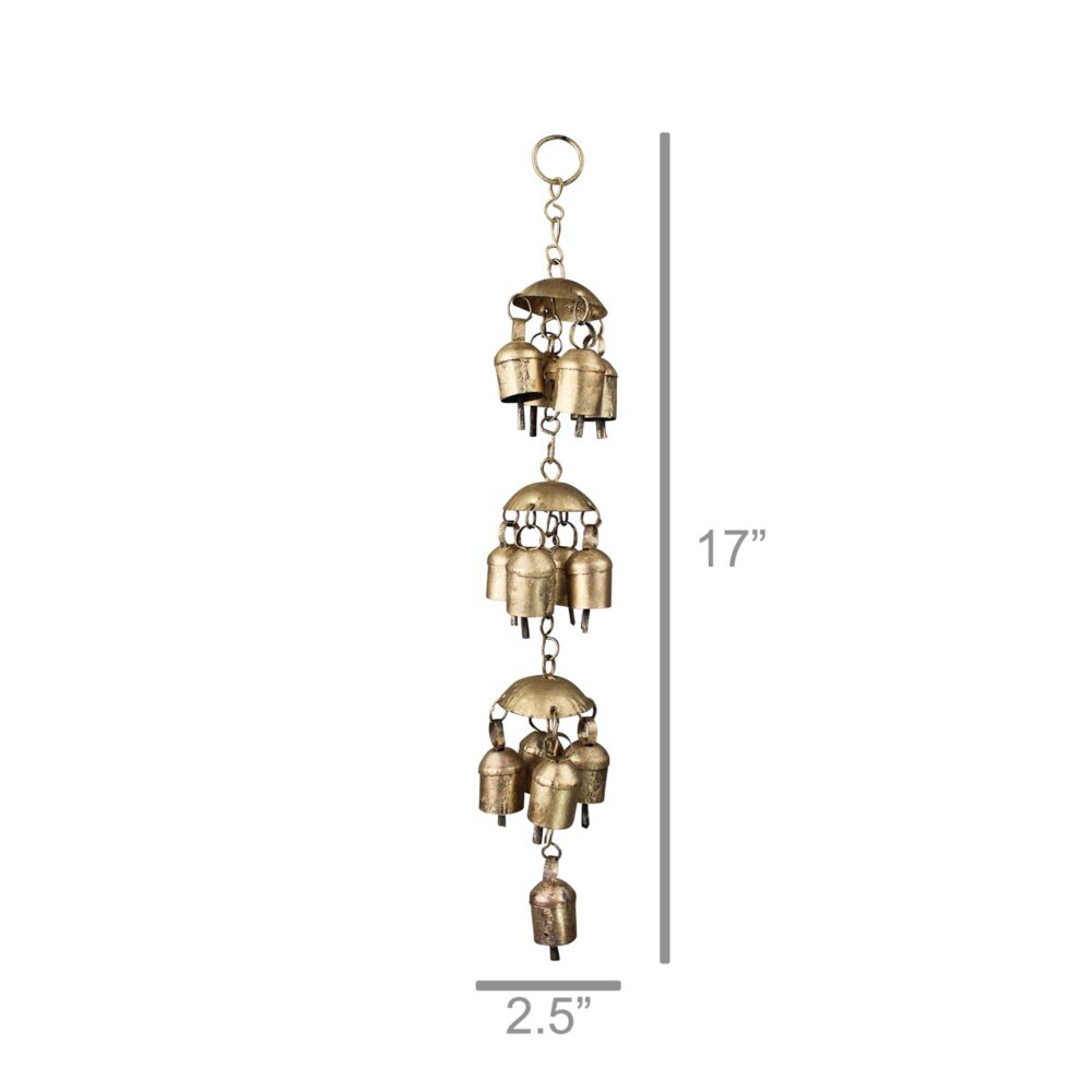 Surat Triple Tier Brass Chimes by HomArt - Image 2