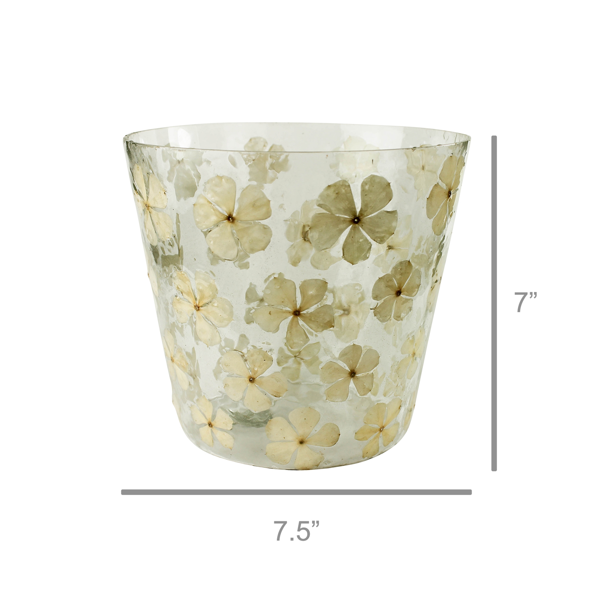 Large Enameled Flower Hurricane by HomArt - Image 2