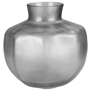 Seline Wide Grey Vase by HomArt
