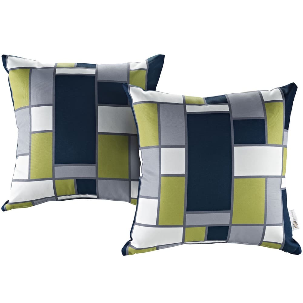 Rectangle Two Piece Outdoor Patio Pillow Set by Modway