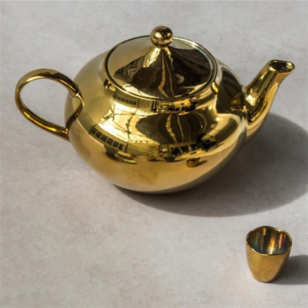 Good Morning Gold Teapot by Urban Nature Culture Seven Colonial