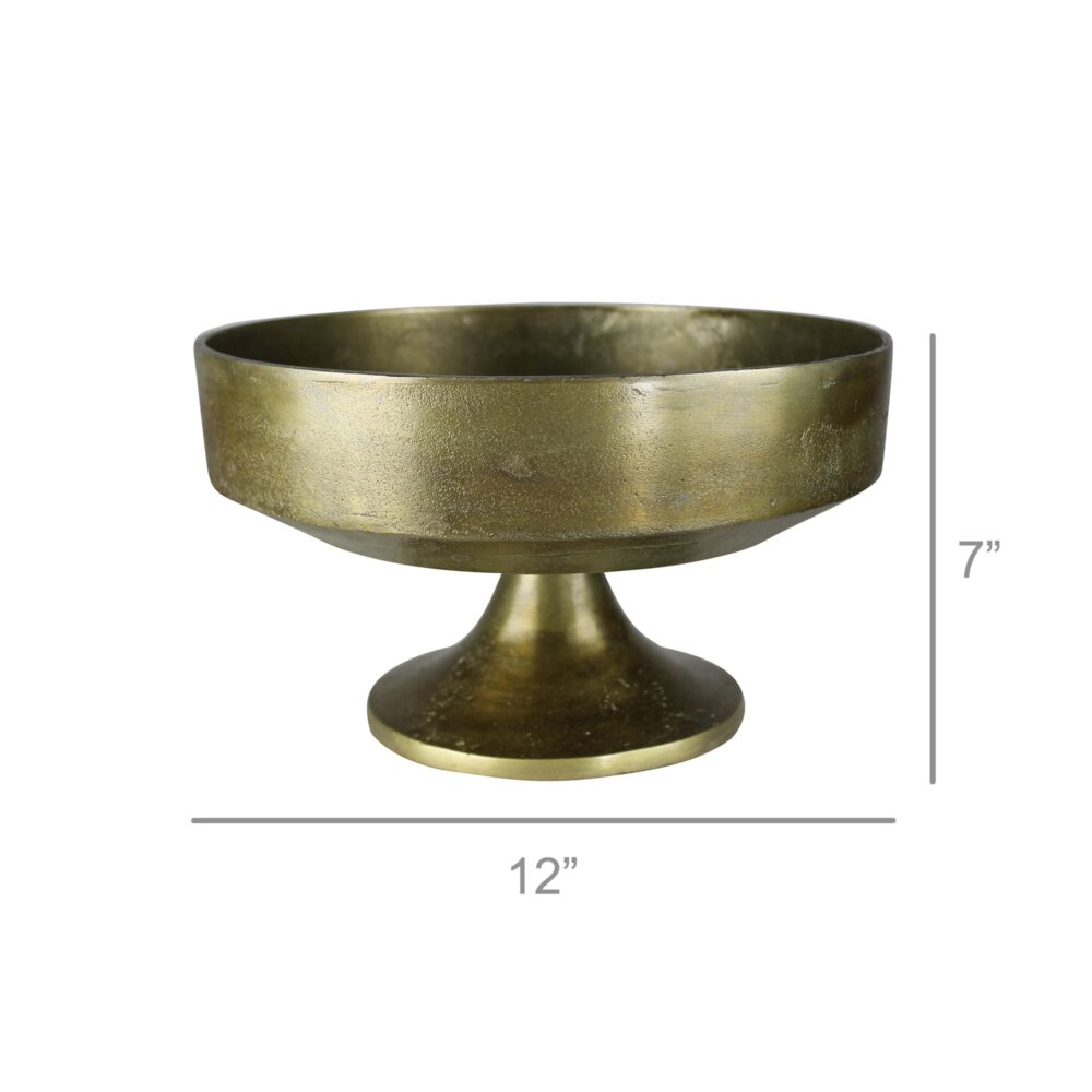 Folsom Brass Pedestal Bowl by HomArt - Image 2