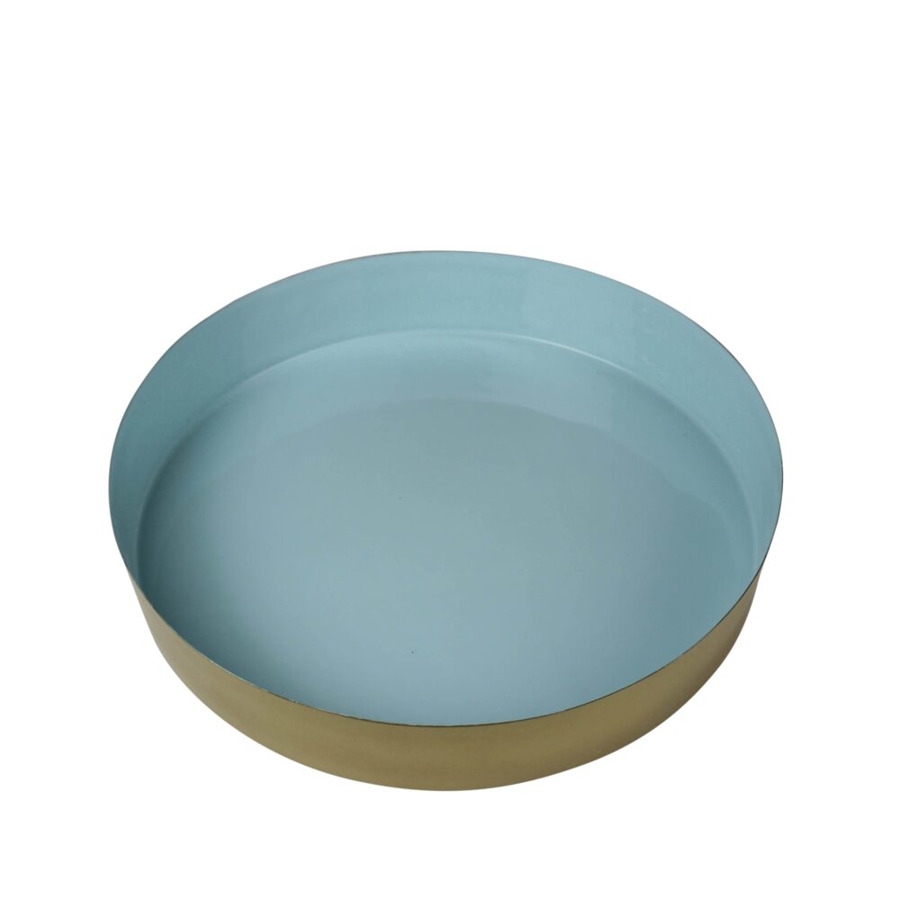 Blue Enamel Trays Set of 3 by HomArt - Image 2