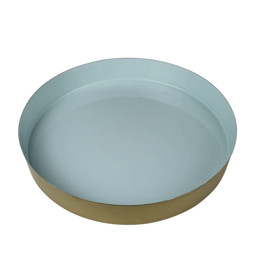 Blue Enamel Trays Set of 3 by HomArt - Image 3