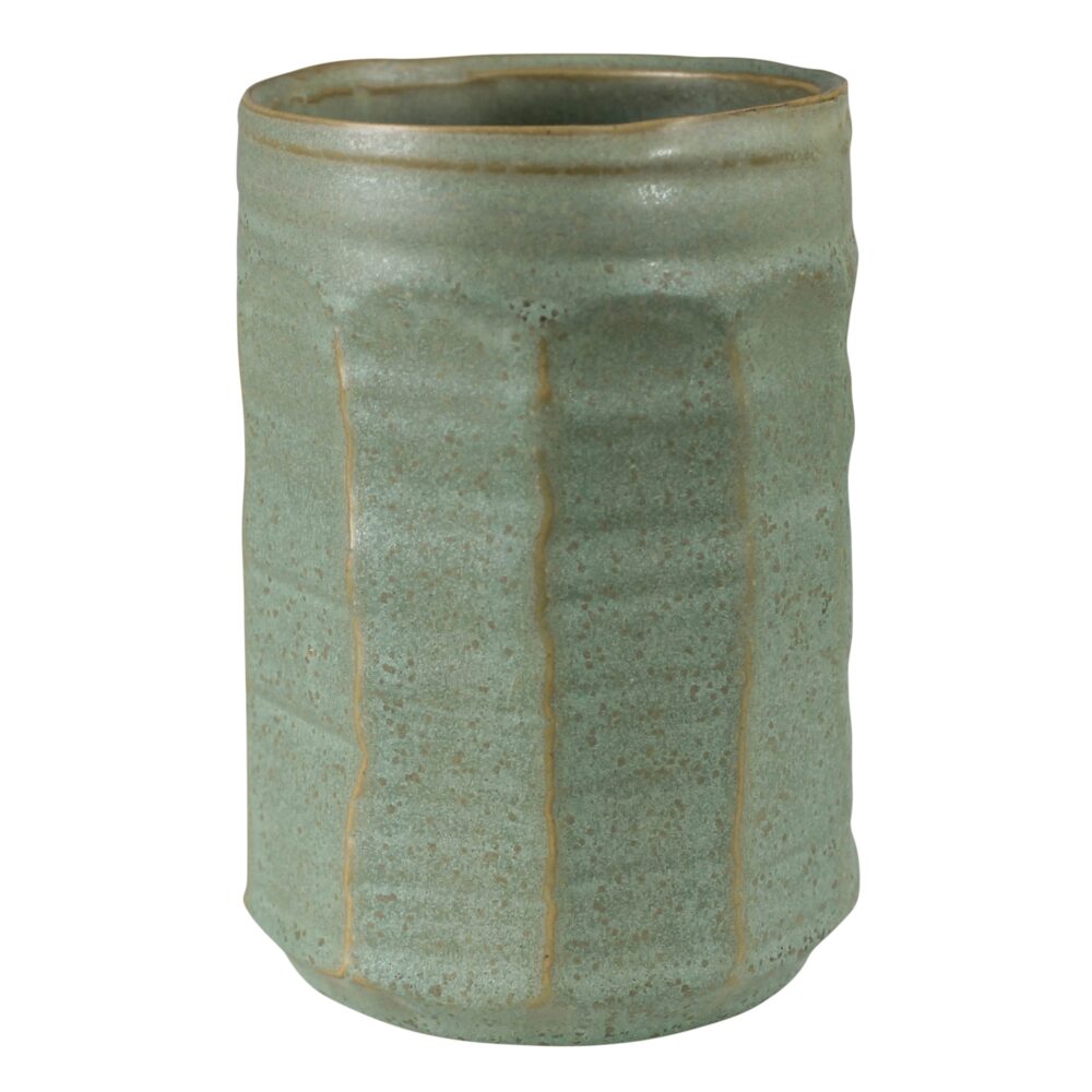 Olive Ceramic Vase by HomArt
