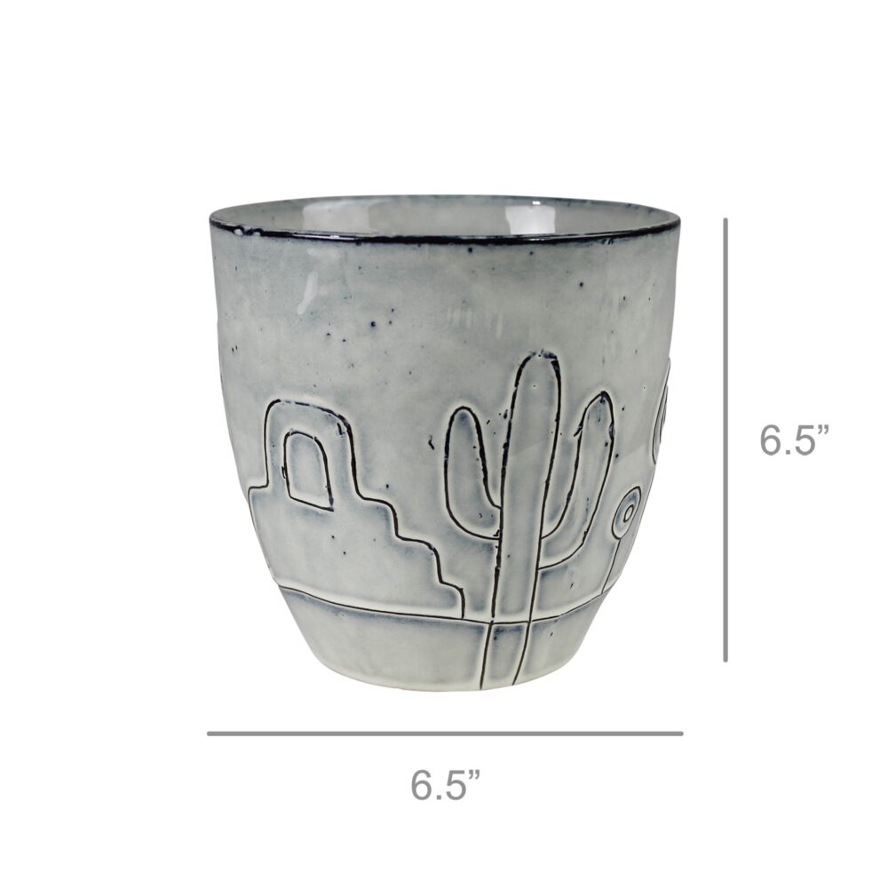 Large Topac Ceramic Cachepot by HomArt - Image 4