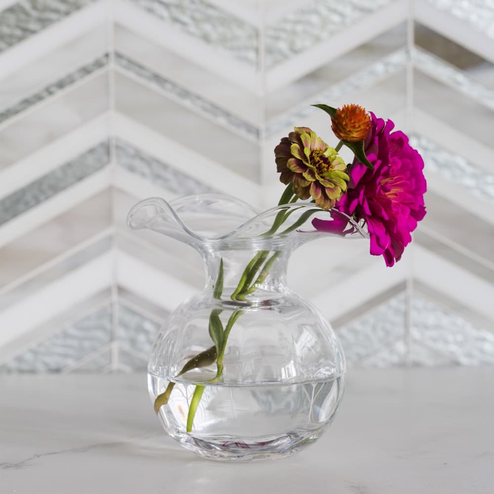 Hibiscus Glass Clear Bud Vase in Gift Box by VIETRI - Image 7