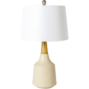 Cream Kent Table Lamp by Livabliss