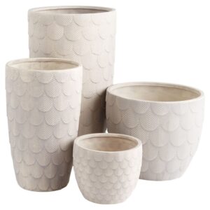 Nereus Natural Grey Planters by Cyan Design