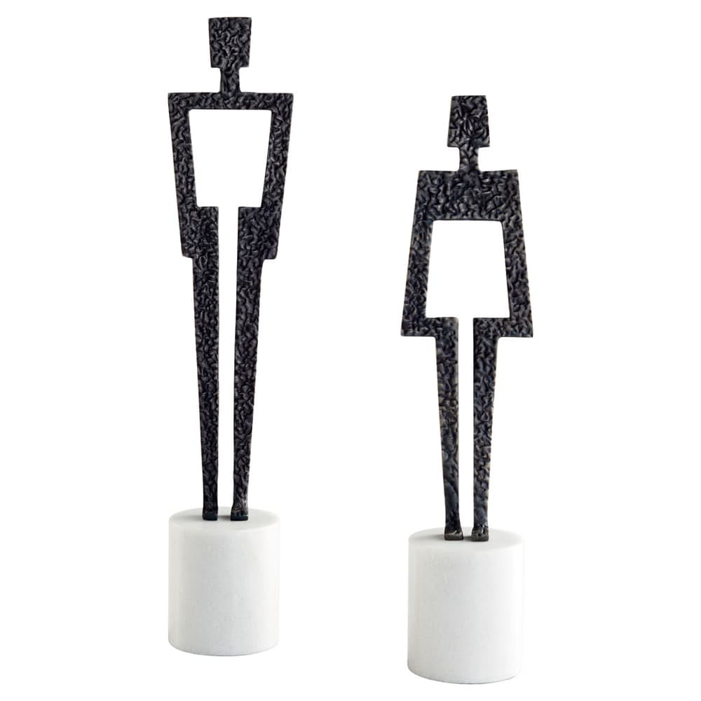 Benedick and Beatrice Sculptures Designed by J. Kent Martin for Cyan Design