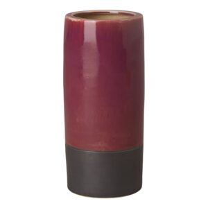 Two-Tone Eggplant Ceramic Umbrella Stand by Emissary
