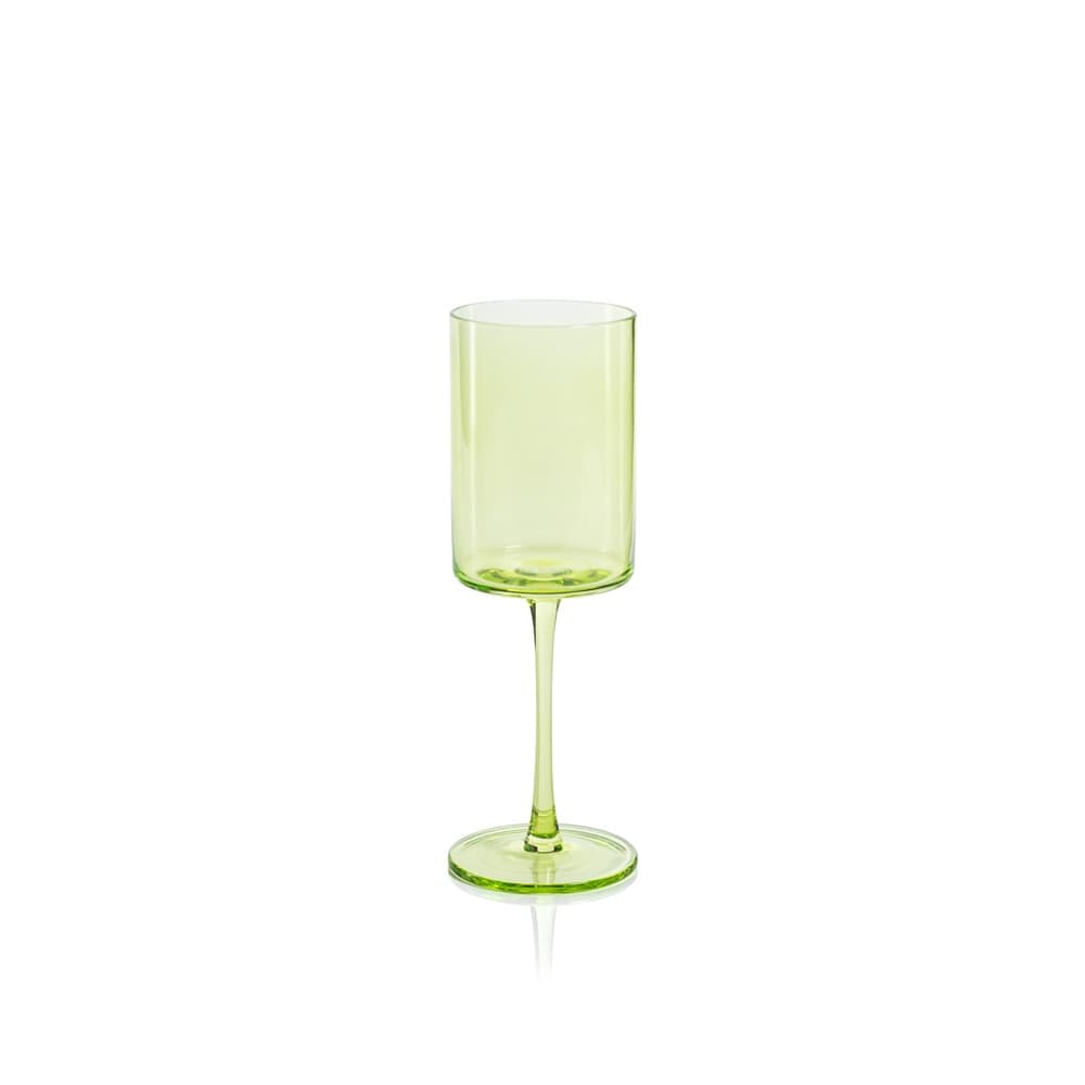 Foligno Wine Glasses, Set of 6 (Set of 6) Color: Light Green