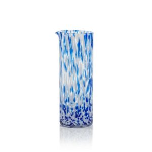 Blue Andria Tortoise Glass Pitcher by Zodax