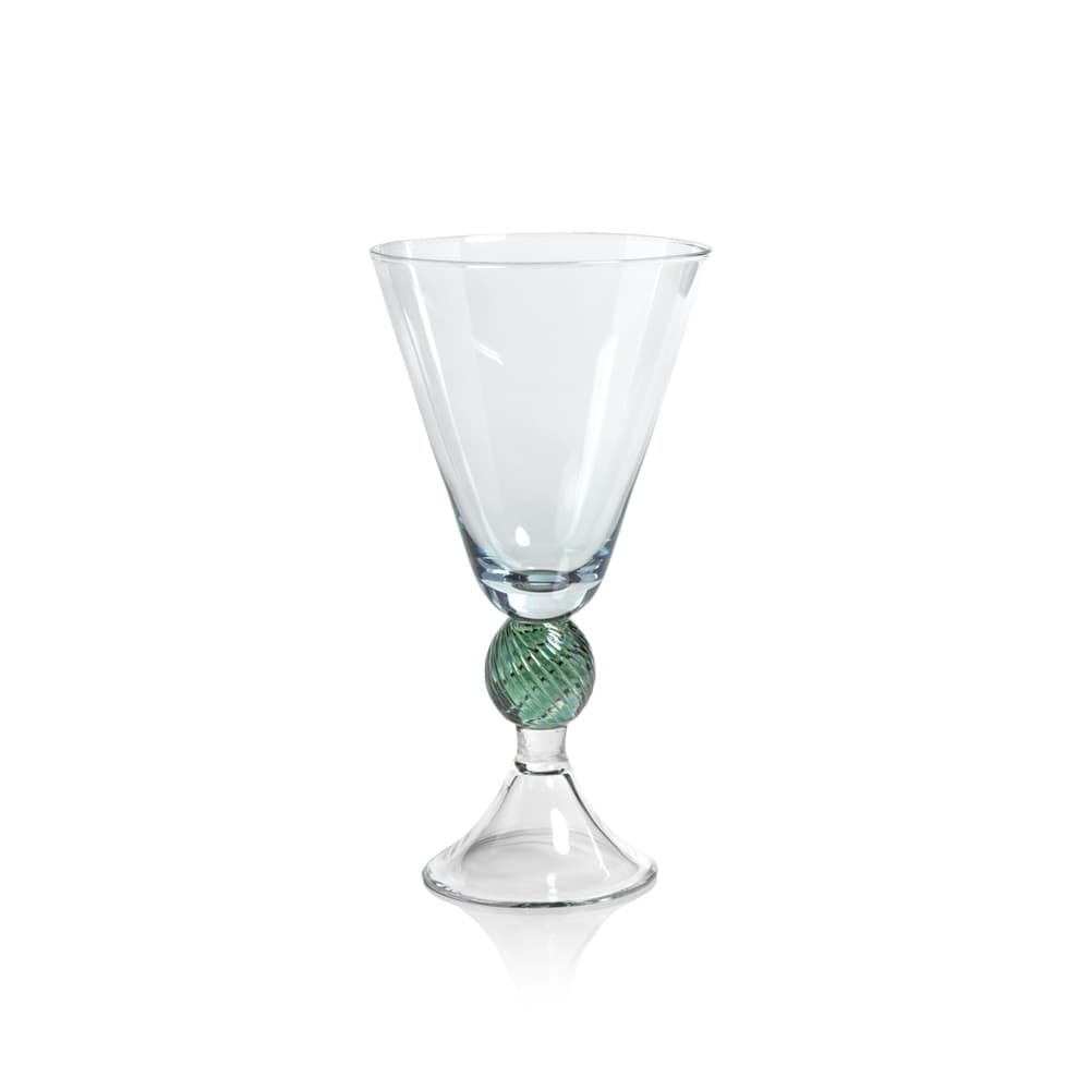 Blue Colmar Vintage Stemmed Glasses, Set of 4 by Zodax - Image 2