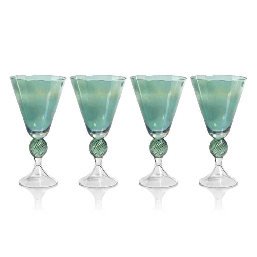 Zodax Aperitivo Luster Green Martini Glass