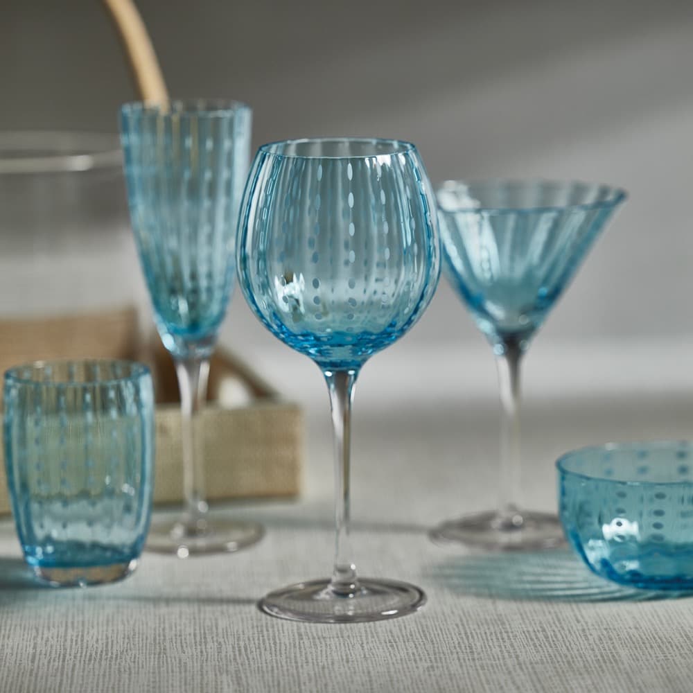 Aperitivo Slim Champagne Flute - Luster Blue