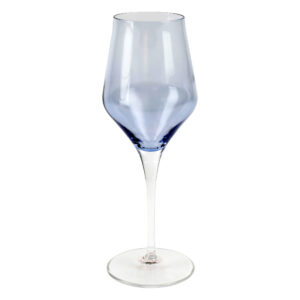 Contessa Blue Wine Glass by VIETRI