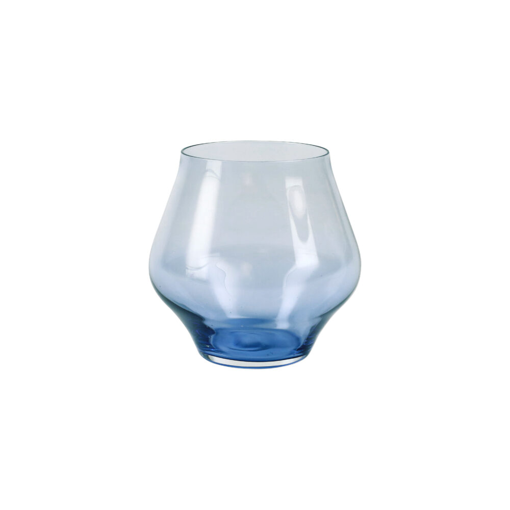 Contessa Blue Stemless Wine Glass by VIETRI