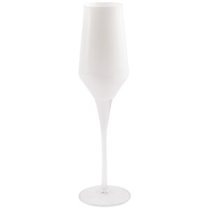 Contessa White Champagne Glass by VIETRI