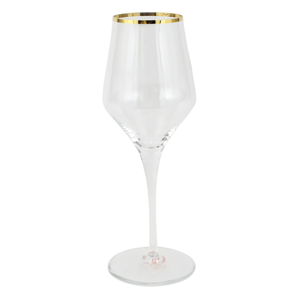Contessa Gold Wine Glass by VIETRI