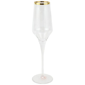 Contessa Gold Champagne Glass by VIETRI