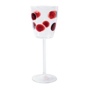 Drop Red Wine Glass by VIETRI