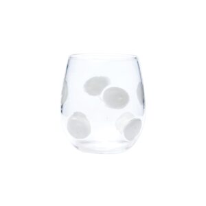 Drop White Stemless Wine Glass by VIETRI