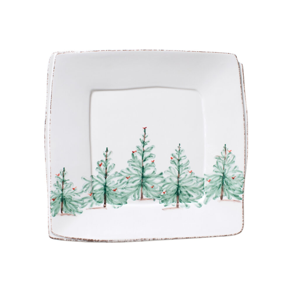 Melamine Lastra Holiday Square Platter by VIETRI