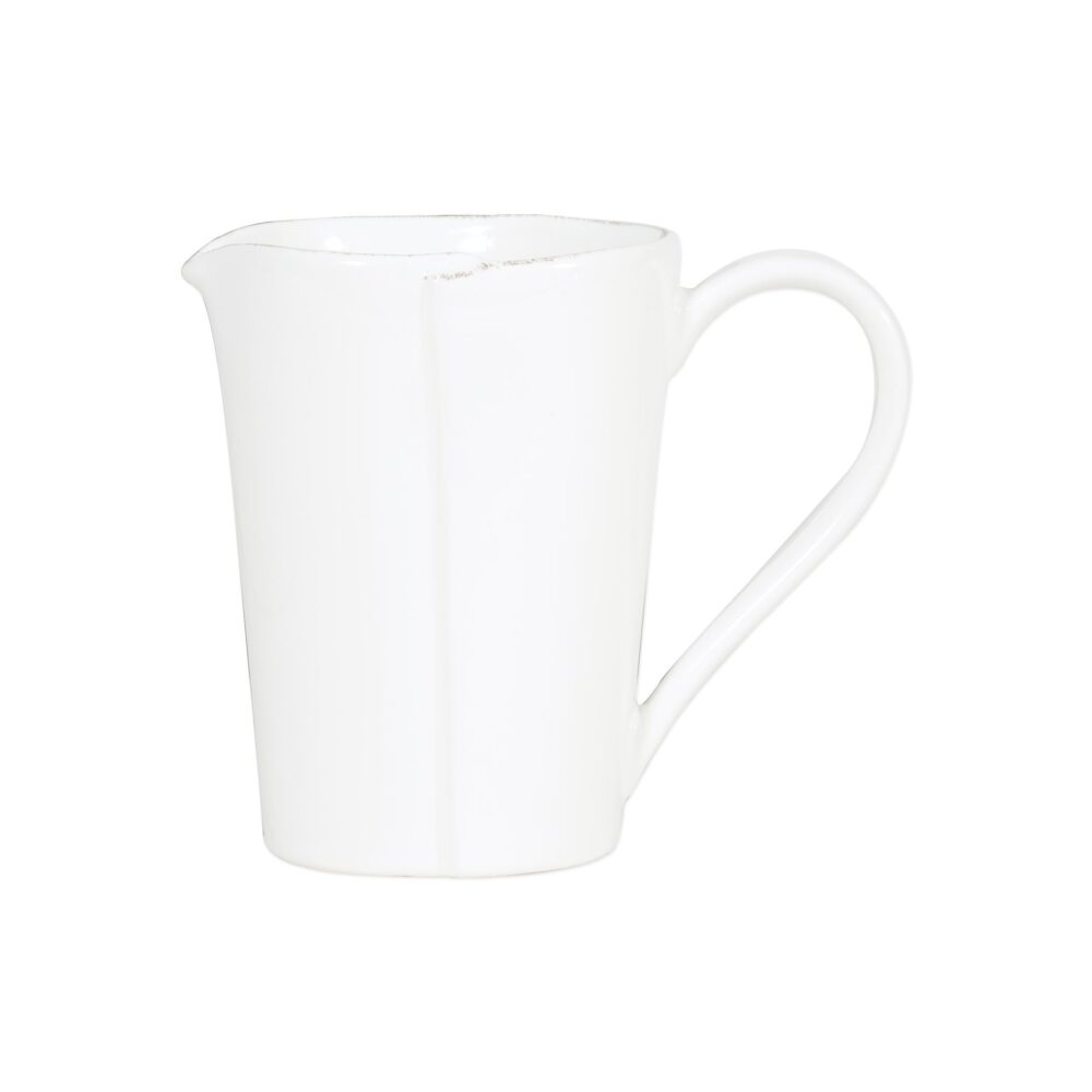 Melamine Lastra White Pitcher by VIETRI