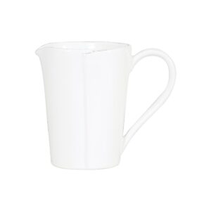 Melamine Lastra White Pitcher by VIETRI