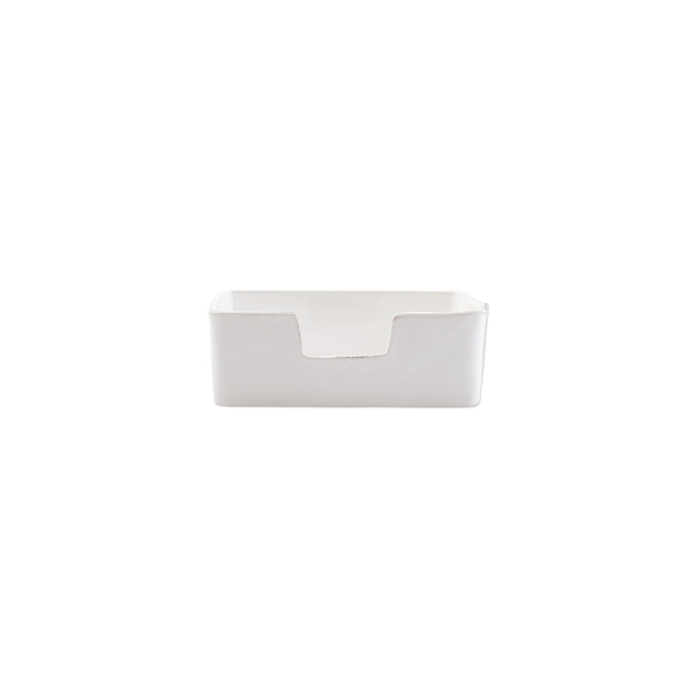 Melamine Lastra White Guest Towel Holder by VIETRI