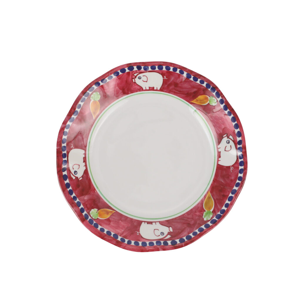 Melamine Campagna Porco Salad Plate by VIETRI