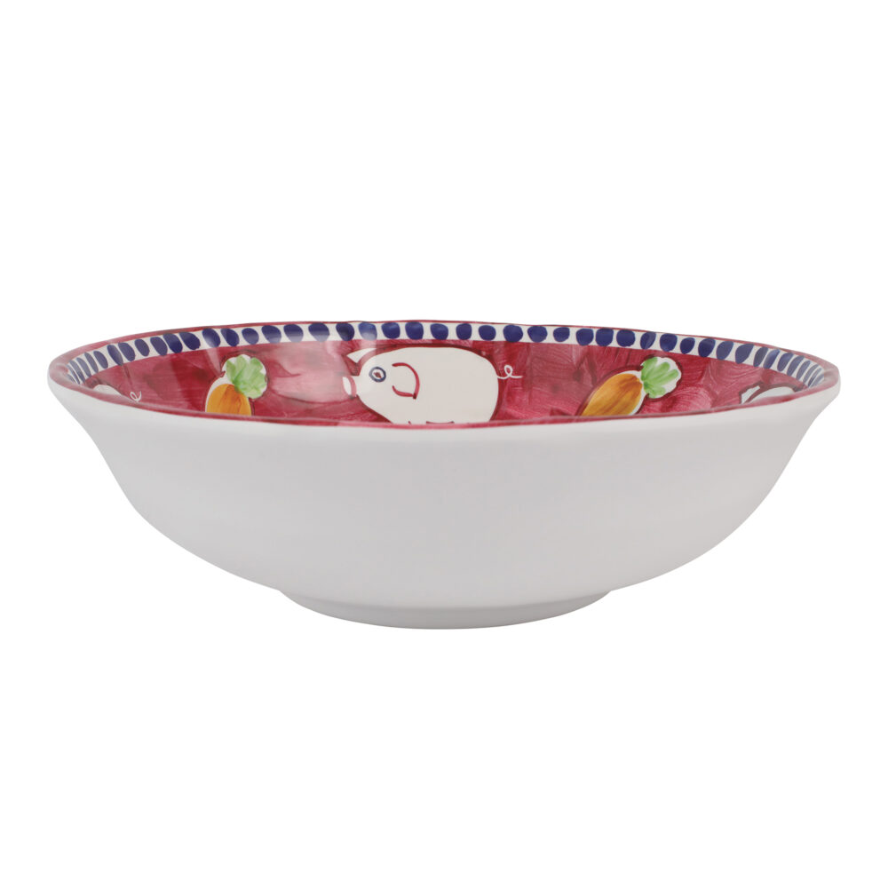 Melamine Campagna Porco Large Serving Bowl by VIETRI