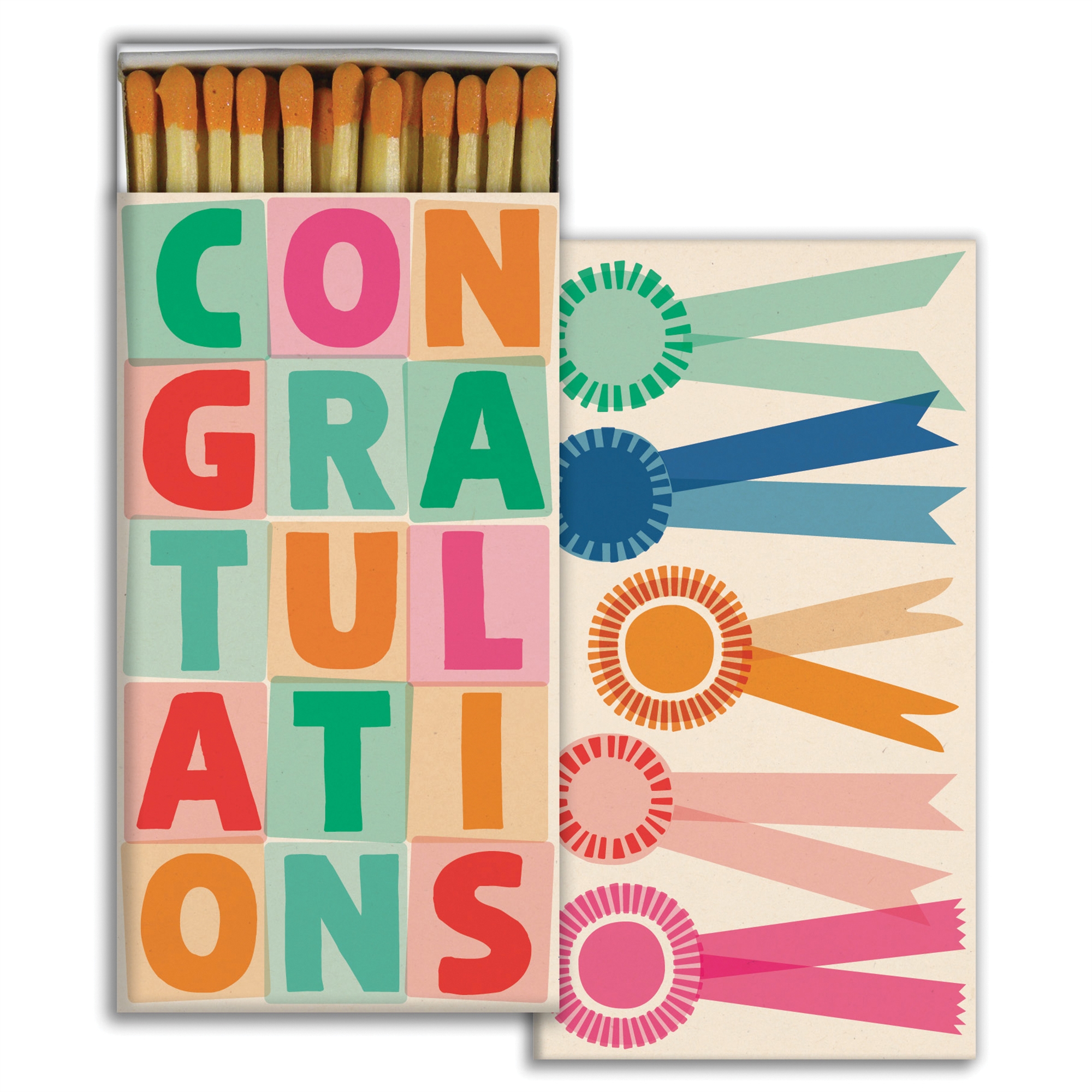Congratulations Matches Set of 6 Boxes by HomArt
