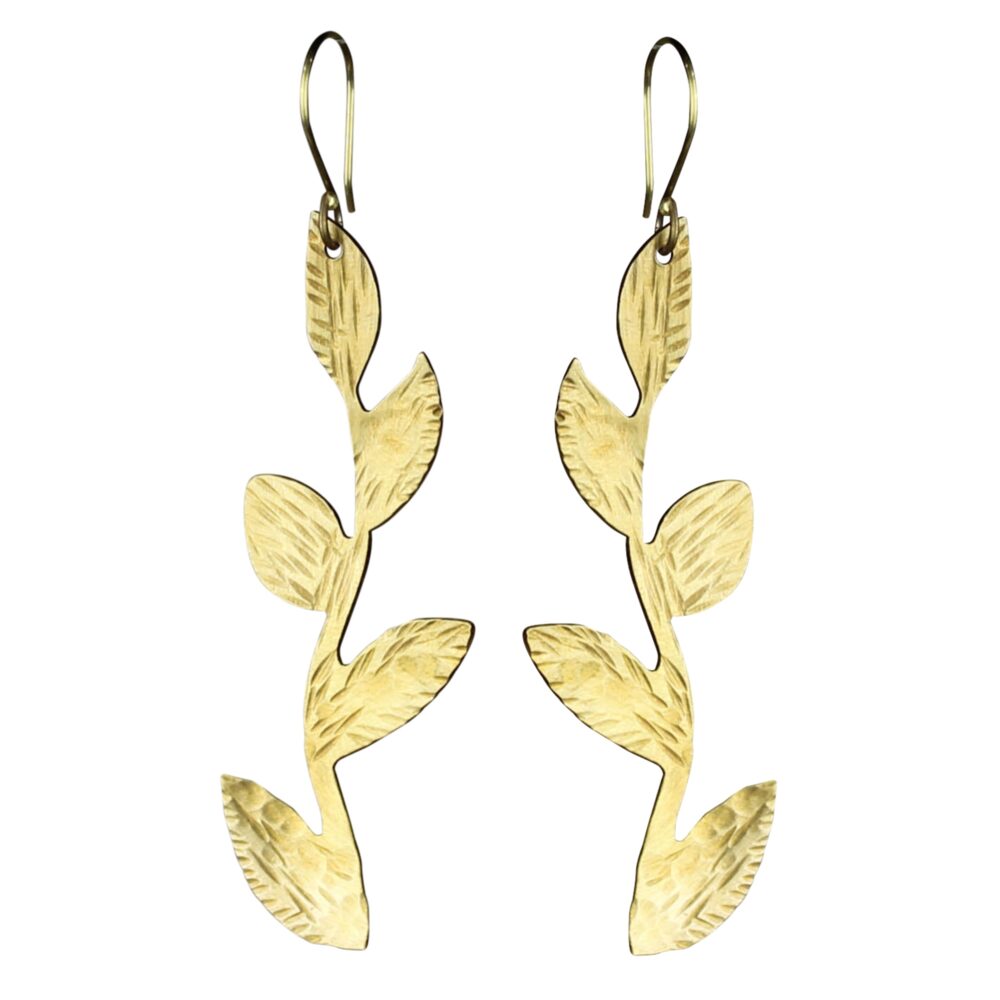 Liza Branch with Leaves Earrings by Ora Ten