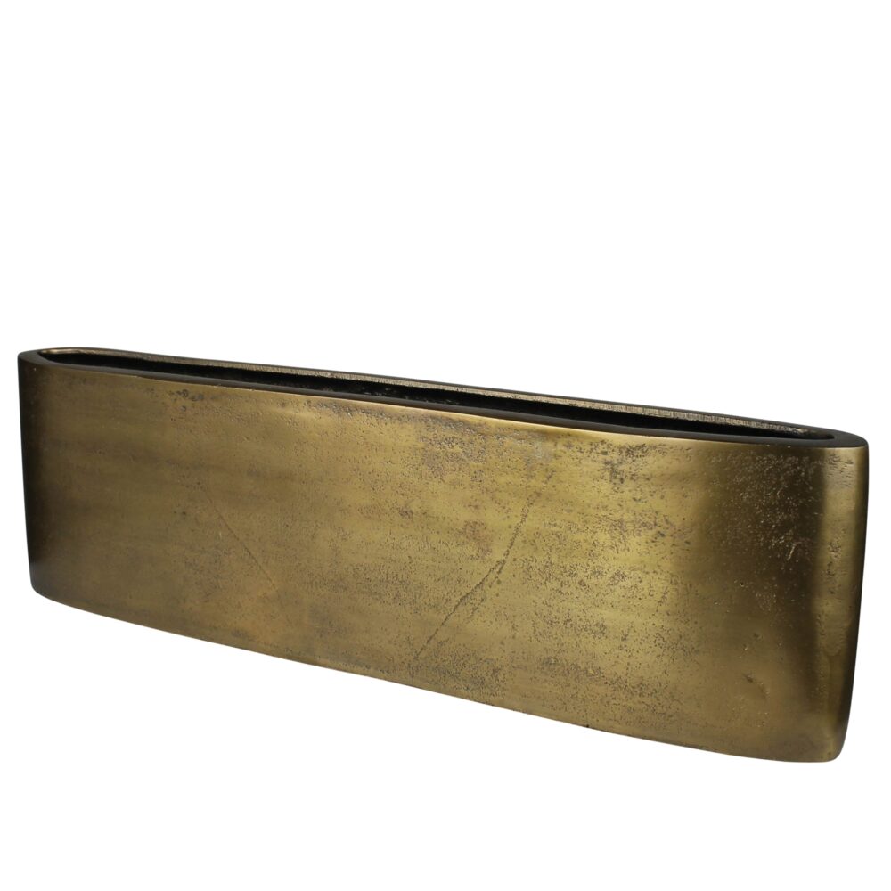 Large Chelsea Brass Vase by HomArt