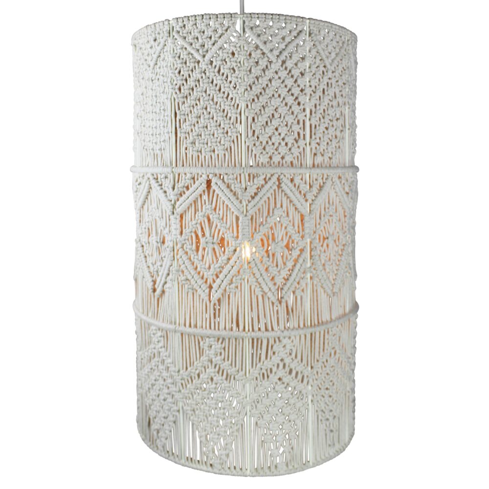 Macrame 3-Tier Pendant Light by HomArt - Image 2