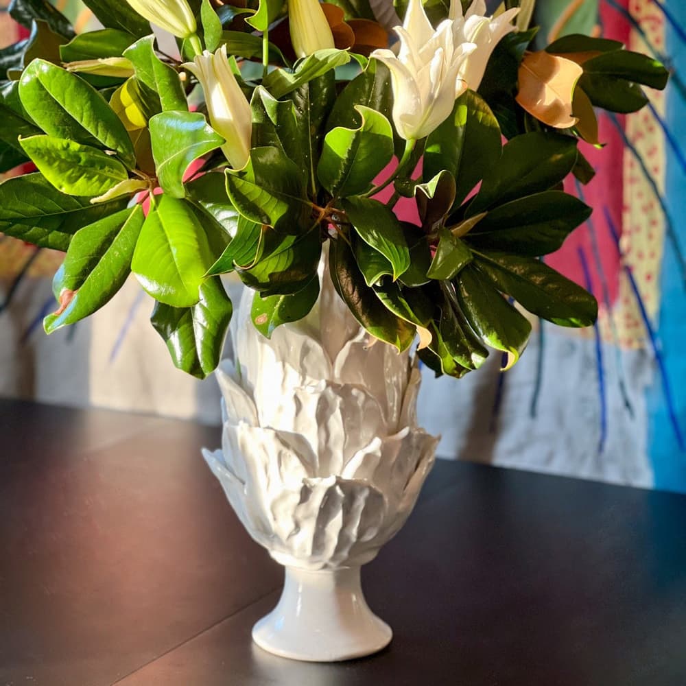 Foliage Footed Vase - Thumbnail 4