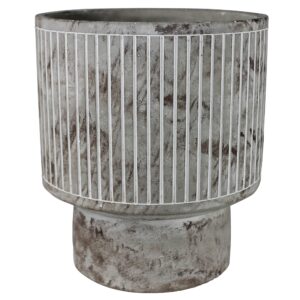 Large Dover Footed Cement Planter by HomArt