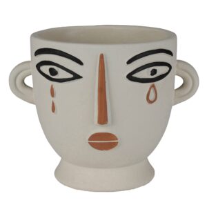 Layla Cement Cachepots Set of 2 by HomArt