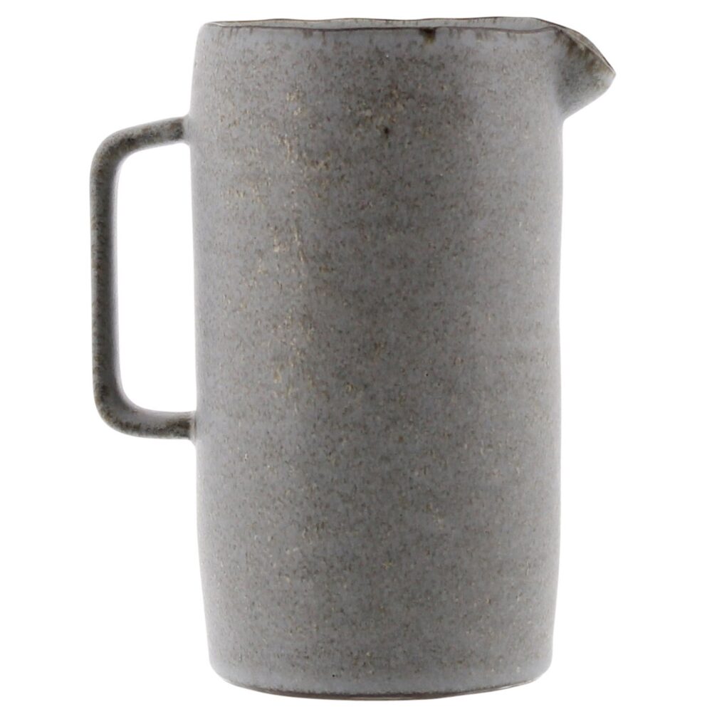 Large Light Grey Tiburon Pitcher by HomArt