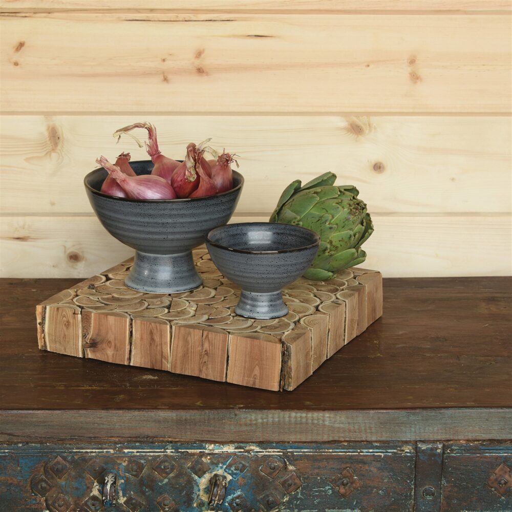 Large Fancy Blue Footed Bowl by HomArt - Image 3