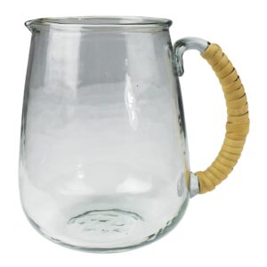Reed Pitcher with Rattan Handle by HomArt