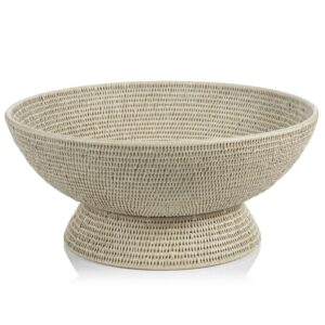 Surbiton Large Rattan Footed Bowl by Zodax