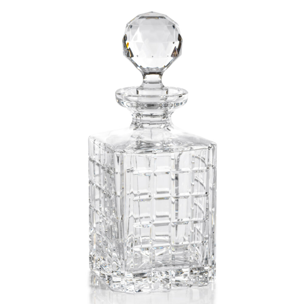 Ezekiel Crystal Glass Whiskey & Brandy Decanter by Zodax
