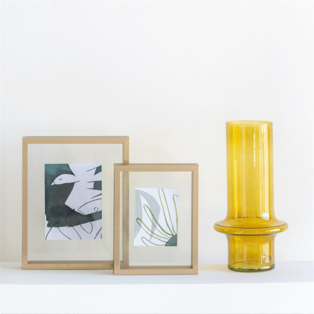 Yolk Yellow Recycled Glass Vase by Urban Nature Culture - Image 2