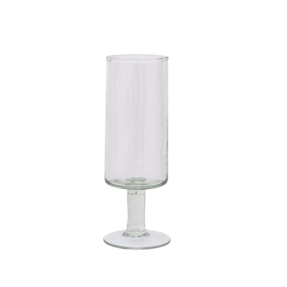 Hammered Glass Champagne Glass Set of 4 by Urban Nature Culture