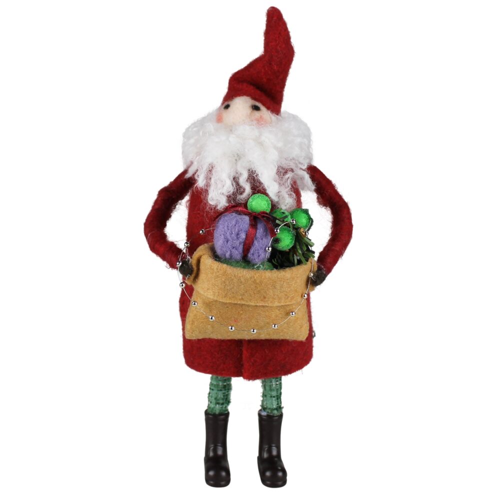 Felt Santa with Box of Gifts by HomArt