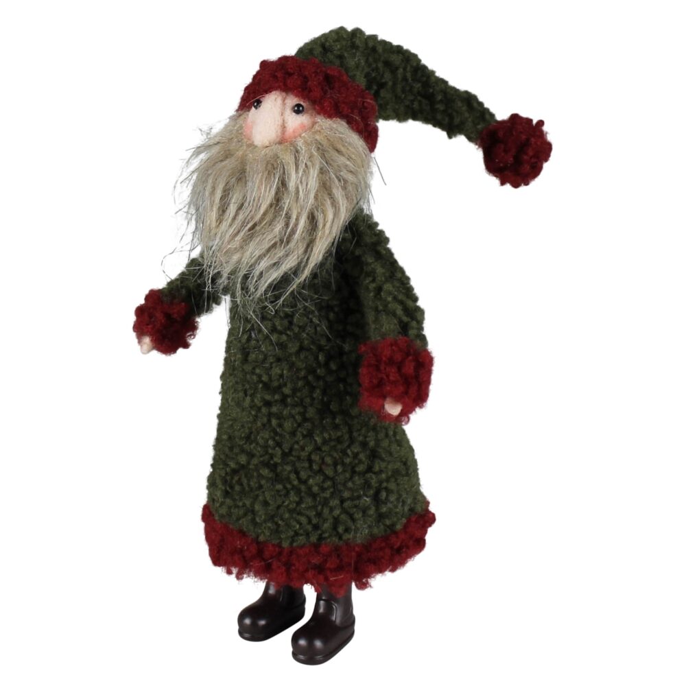 Small Wooly Felt Santa by HomArt - Image 2